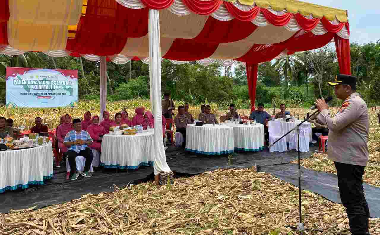 Kapolres Madina Tegaskan Panen Jagung Jadi Wujud Nyata Program Swasembada Pangan