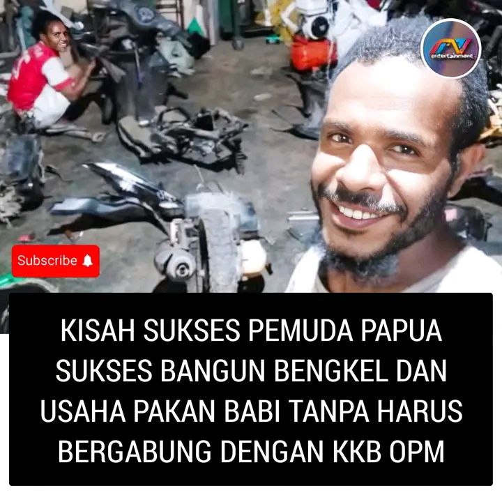 Cerita Sukses Pemuda Papua Bangun Bengkel dan Usaha Pakan Ternak Tanpa Harus Bergabung Dengan KKB OPM