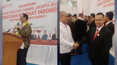Pelantikan Pengurus  BPC PERADIN Jakarta Barat Berlangsung Khidmat, Meriah, Dan Dipenuhi Semangat Generasi Muda