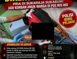Ptia Di Sukaraja  Sukabumi Tewas Dikeroyok sekelompok orang, Polisi Buru Para Pelaku