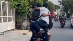Aksi Pelajar SMP Bonceng Empat Tanpa Helm di Ciputat Viral di Media Sosial