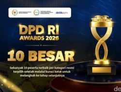 DPD RI Awards 2026 Umumkan 10 Besar Kandidat Terpilih per Kategori