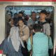 Suasana Kepadatan Penumpang Rangkaian KRL Commuter Line Rute Rangkasbitung-Tanah Abang (Green Line)