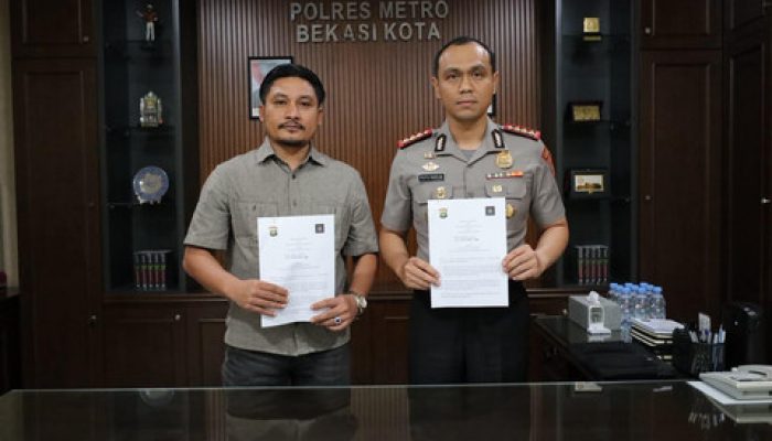 Penandatanganan Kerja Sama Kapolres Metro Bekasi Kota