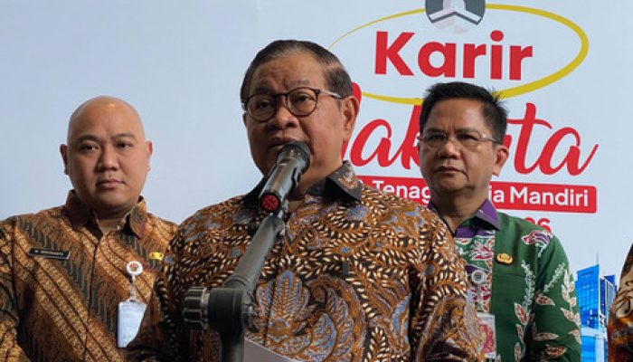 Gubernur DKI Jakarta Pramono Anung Menyampaikan Keterangan Terkait Koridor 9 Transjakarta