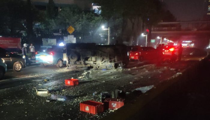 Situasi Pasca Kecelakaan di Rasuna Said