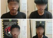 Barang Bukti dan Empat Pelaku Kasus Dugaan Peredaran Tembakau Sintetis di Kebon Jeruk