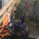 Mobil Minibus Jenis Elf Mengalami Kecelakaan hingga Terjun ke Sungai di Jalan Raya Ciawi-Gadog Arah