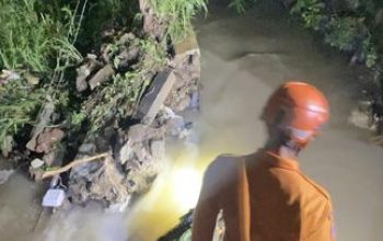 Tanggul Irigasi di Cimanggu Bogor Jebol gegara Kali Meluap Saat Hujan